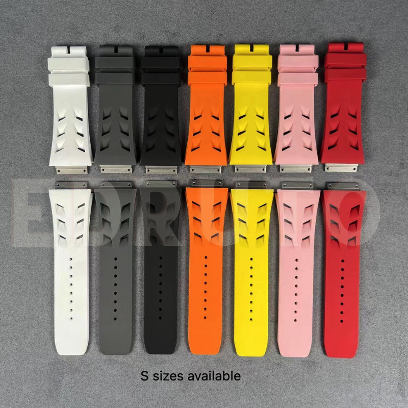 Fits Richard Mille RM67 02 01 M Size Replacement Watch Band Rubber Strap