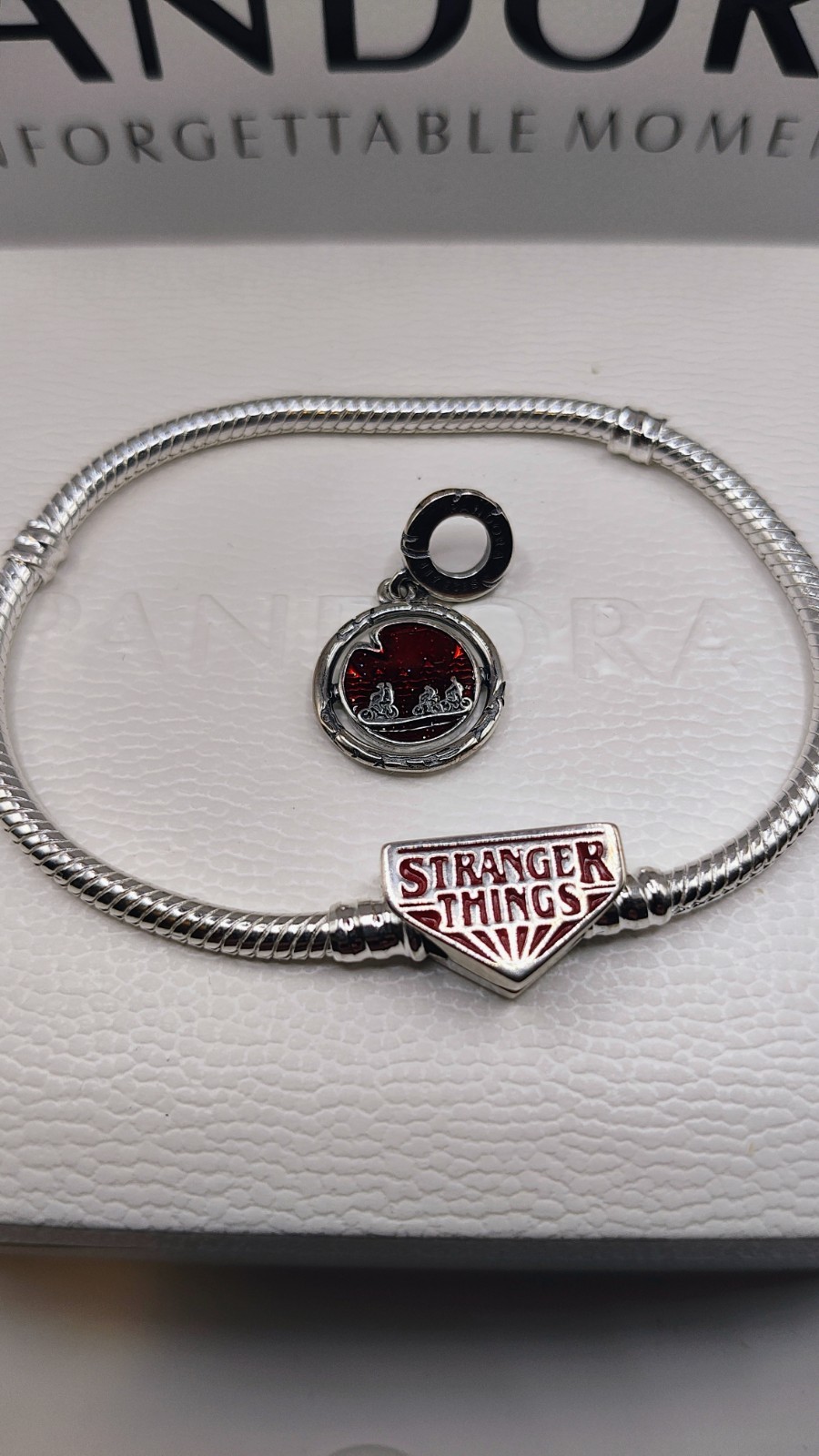 Pandora Stranger Things S925 Snake Chain Bracelet with CHARMS/Box/Bag Included