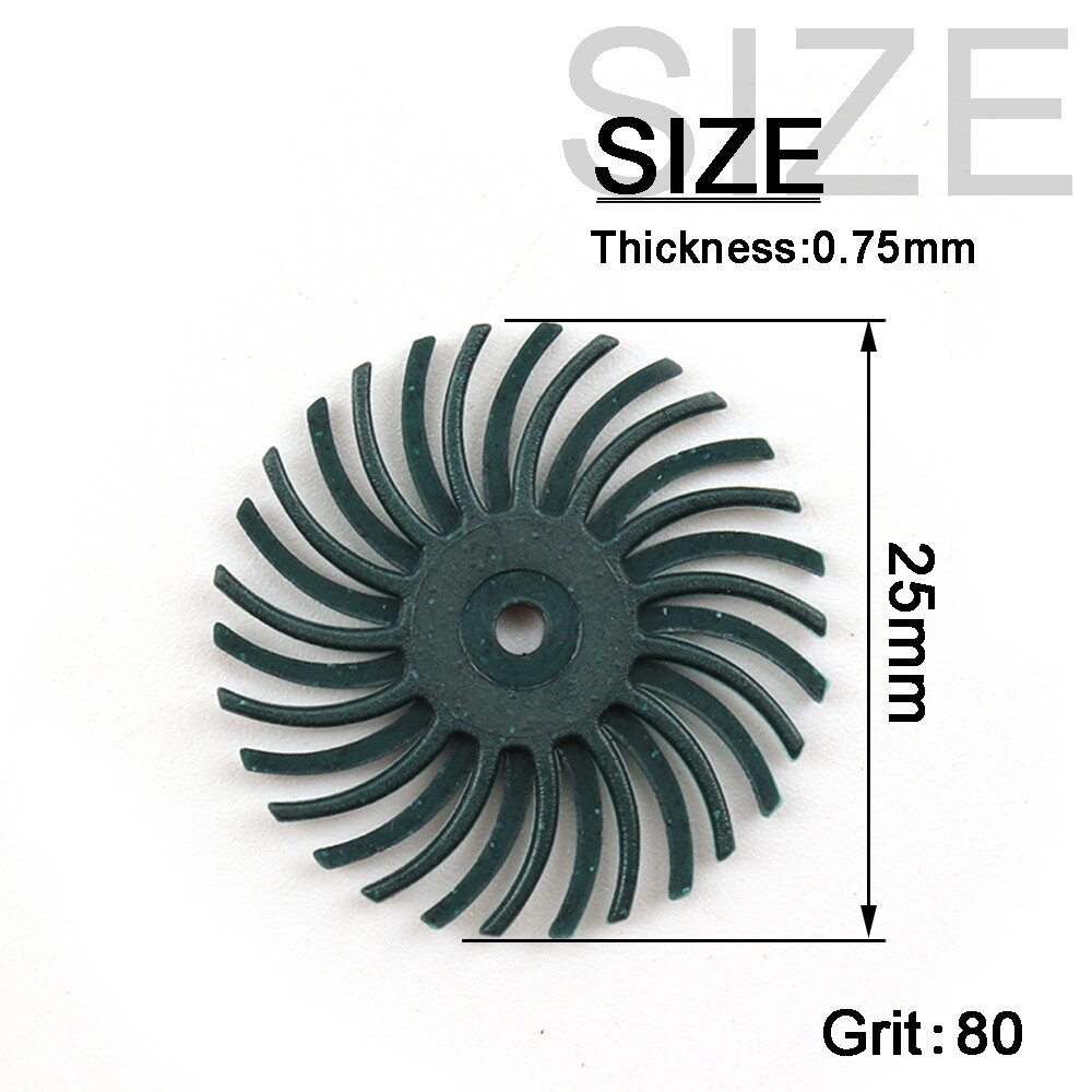 1” Radial Bristle Disc Abrasive Brush Gap Polishing Buffing Wheel Grit 80-2000