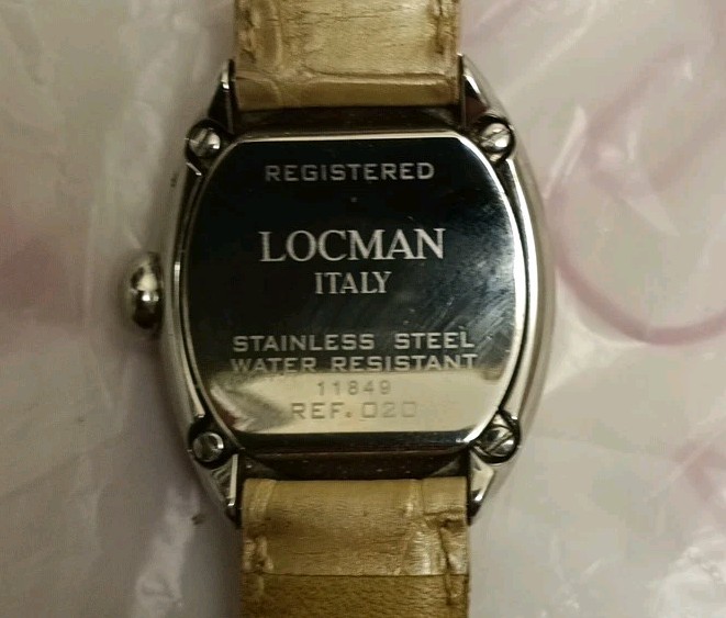 LOCMAN NUOVO Watch Italy Vintage Hand Made White Alligator