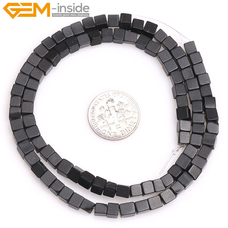 4mm Natura Square Cubic Cube Assorted Gemstone Beads Jewelry Making 15” Stone