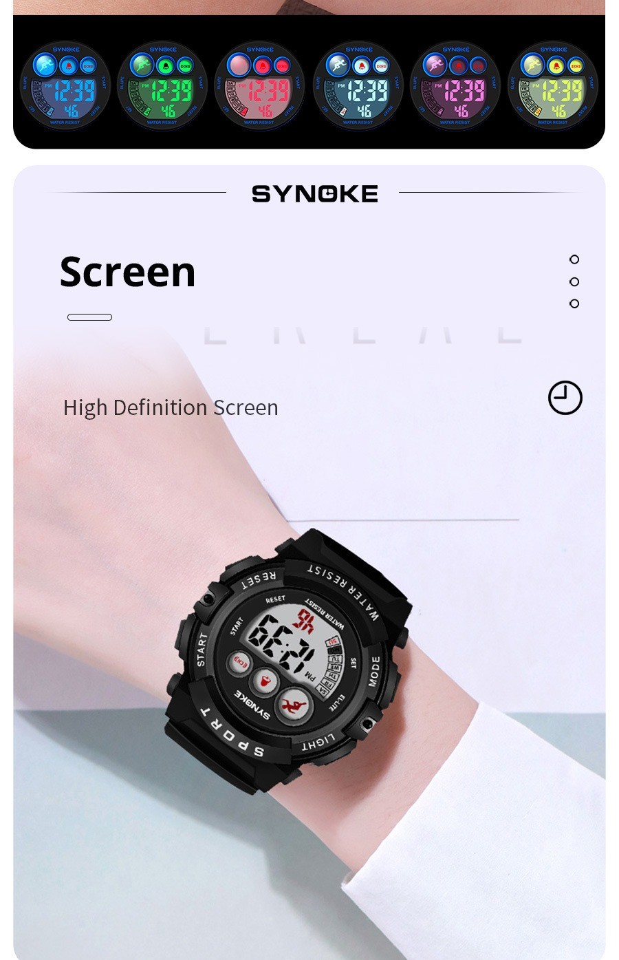 Kids Boys Girls Sport Digital Watch Electronic Waterproof Wrist Watch Child Gift