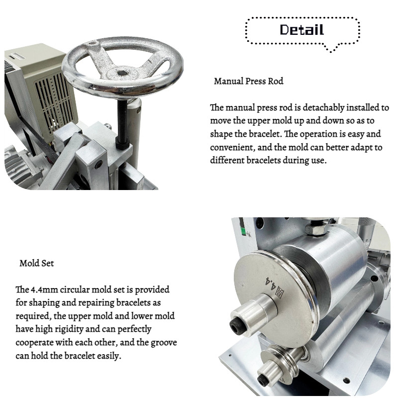 Hand bracelet processing machine electric extrusion machine rolling machine 220V