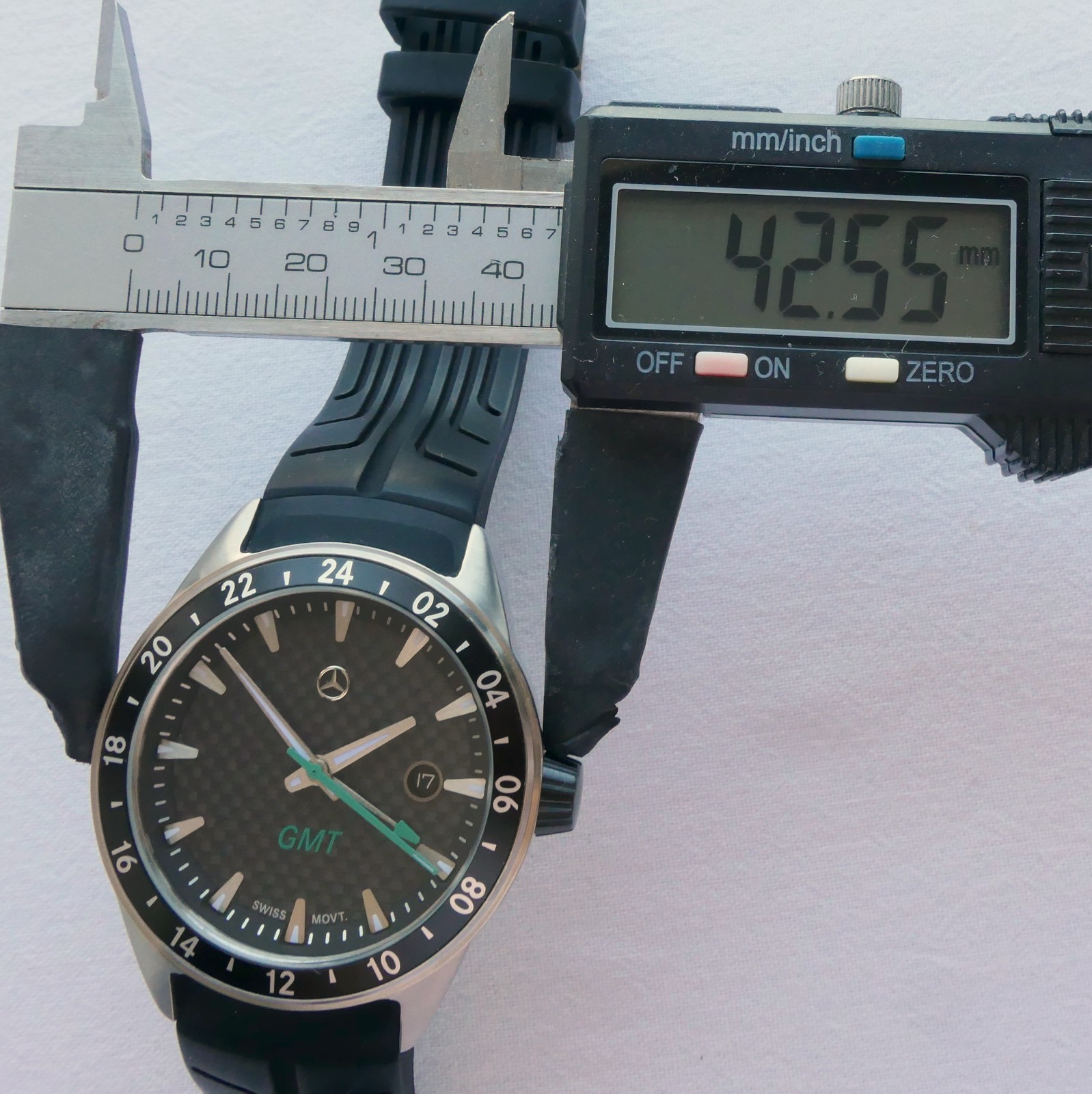 Mercedes Benz AMG DTM Petronas Motorsport Carbon Racing Car Accessory GMT Watch