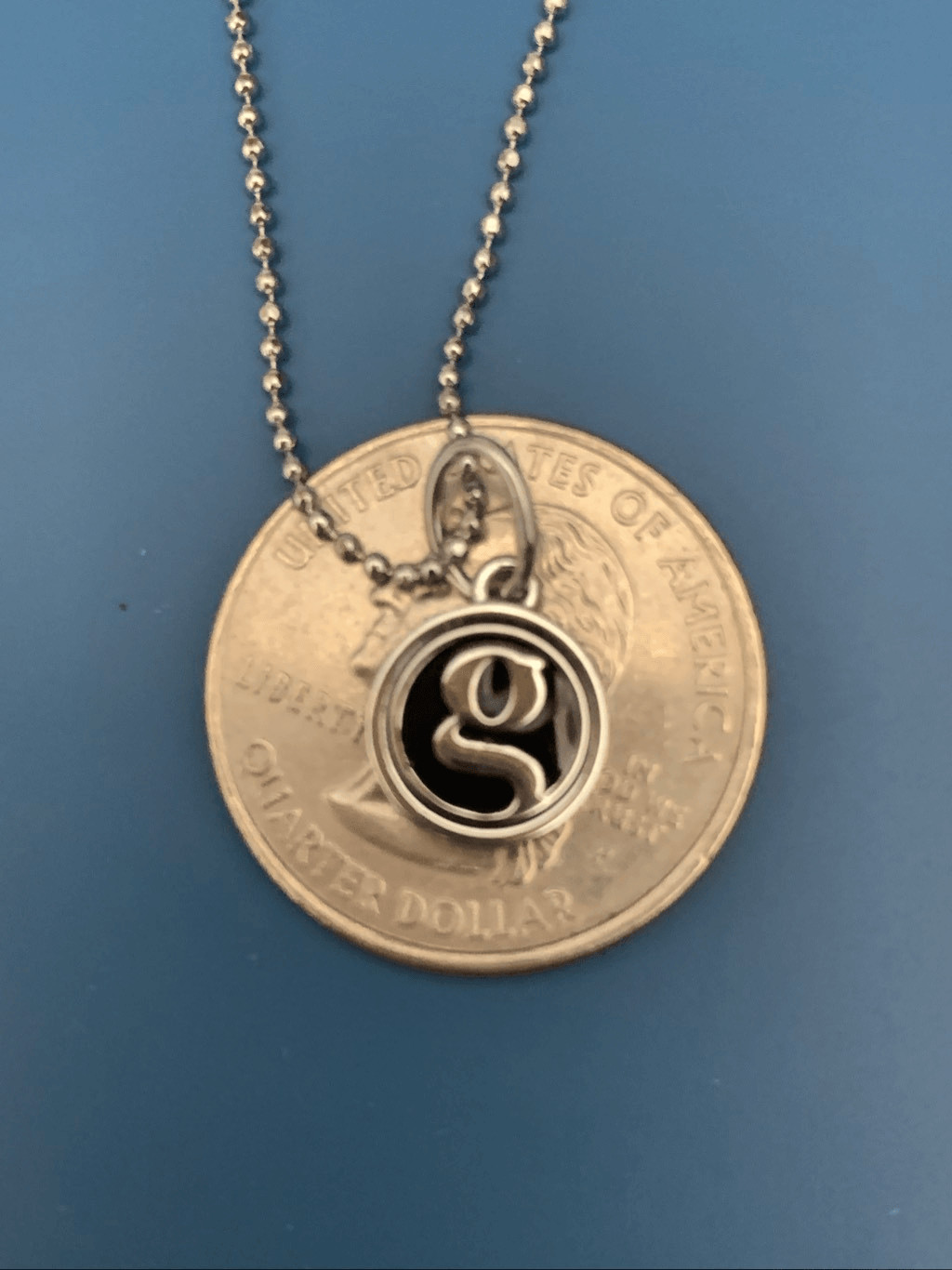 Silver Necklace Letter G #name #inspirational