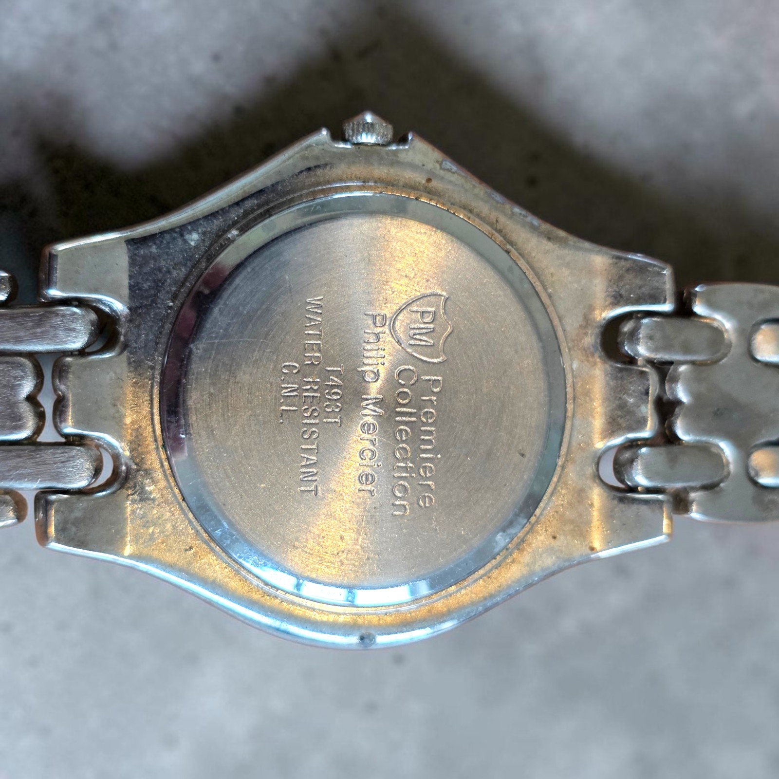 Philip Mercier Quartz Watch | 21cm | Silver Tone | Needs New Battery | Complete
