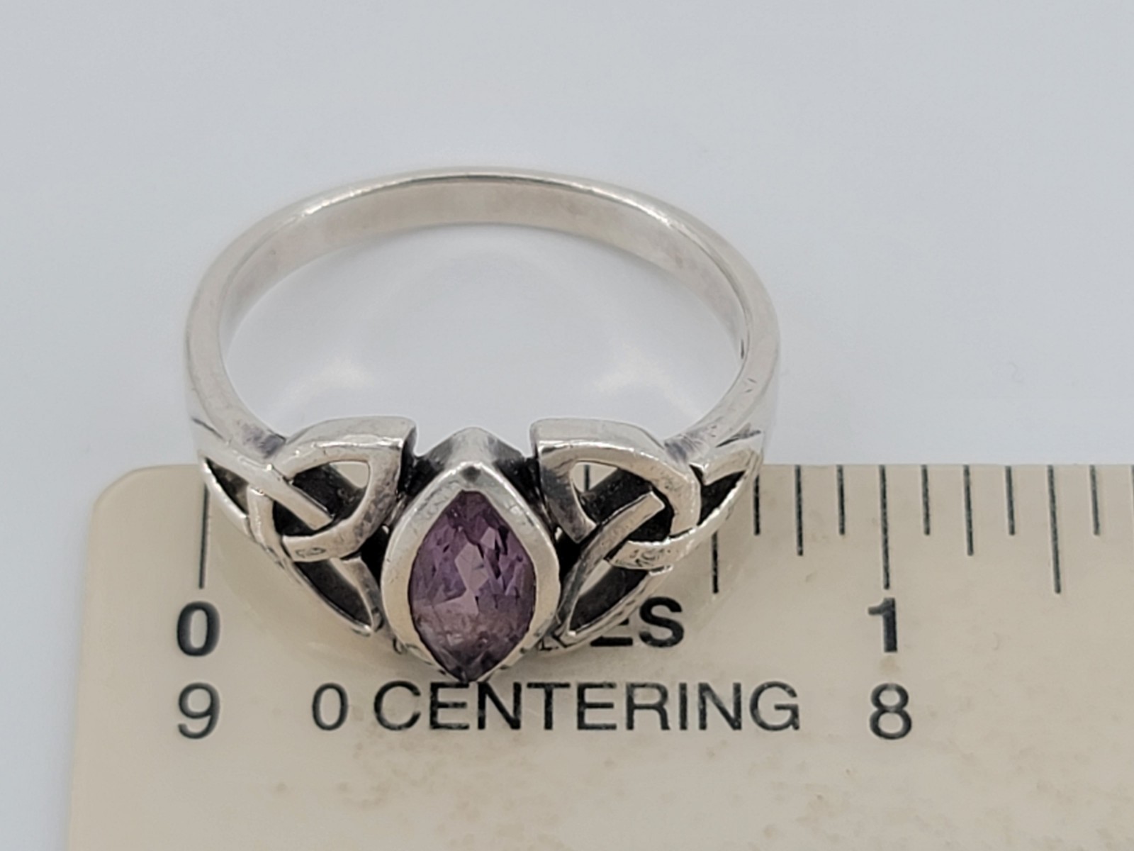925 PSCL Marked Peter Stone Sterling Silver Celtic Knot RING