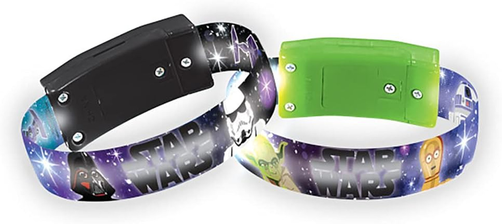 Star Wars Light up Bracelet – 7/16″ X 3 1/2″ – Multicolor – Pack of 4