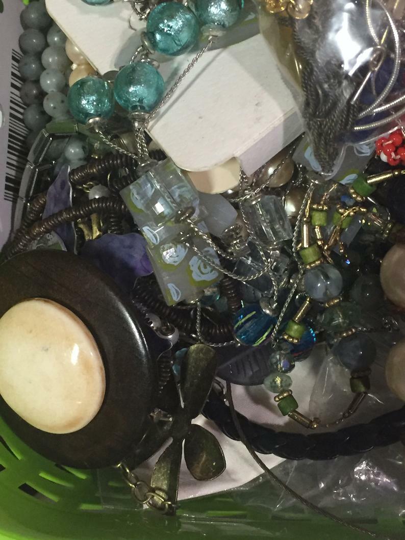 **Fashion Jewelry Box Lot **ONE POUND- all wearable,wholesale,bulk- #JJ6