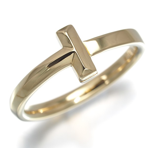 Auth Tiffany&Co. Ring Tiffany T1 US6-6.25 18K 750 Yellow Gold