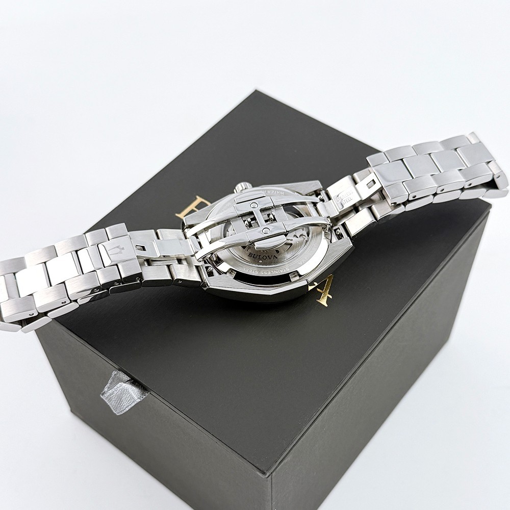 Men’s Bulova 96B470 Surveyor Automatic Stainless Brown Dial Watch 39mm