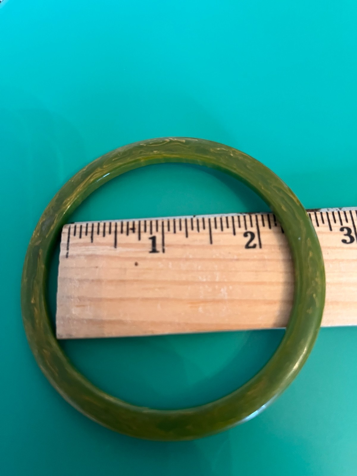 Vintage DU BARRY Yellow Lucite Turquoise Stripes & Moss green Bangle Bracelets