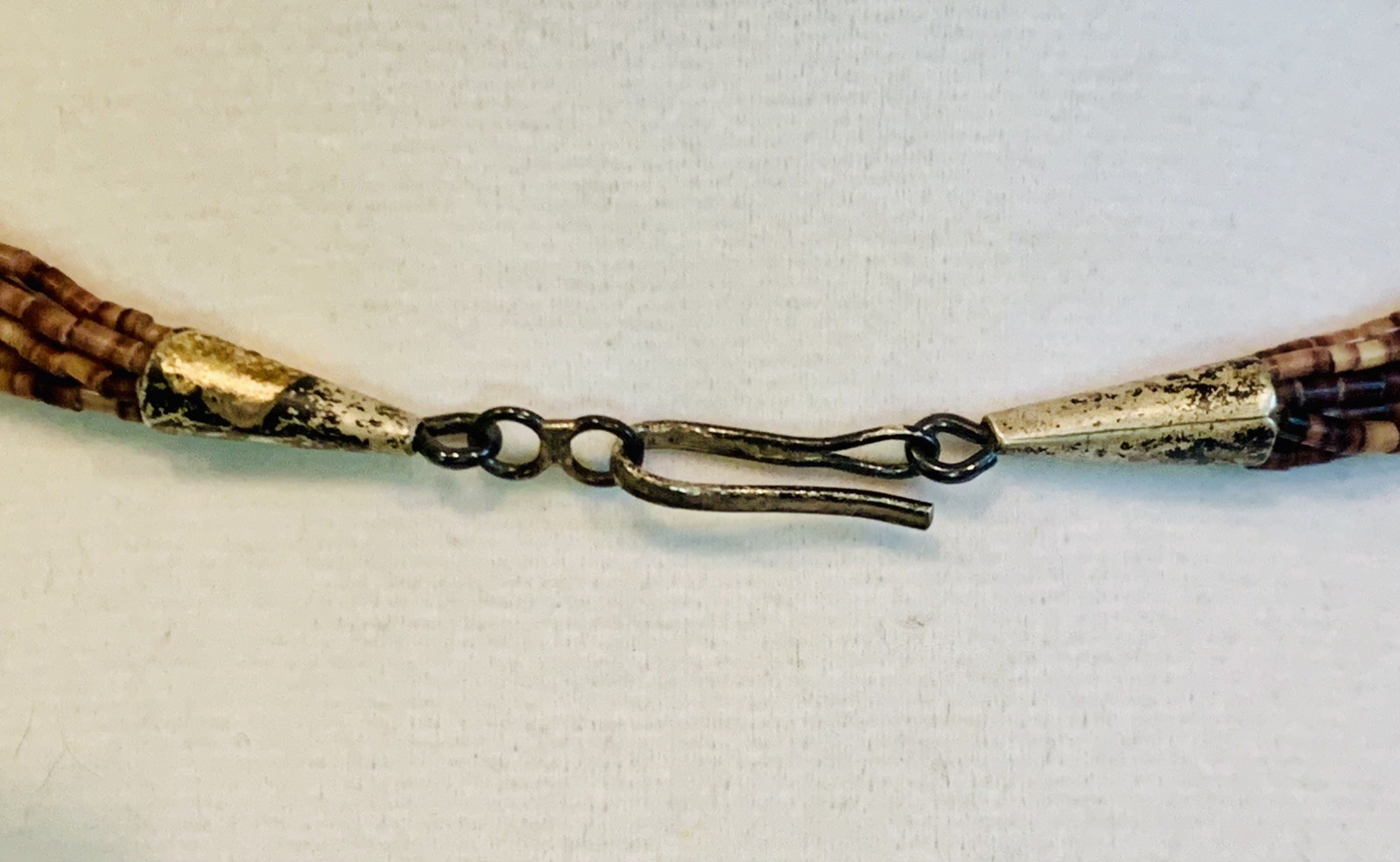 Huge! Native American 7 Strand Fetish Necklace 119 Carved Stone Animals Silver
