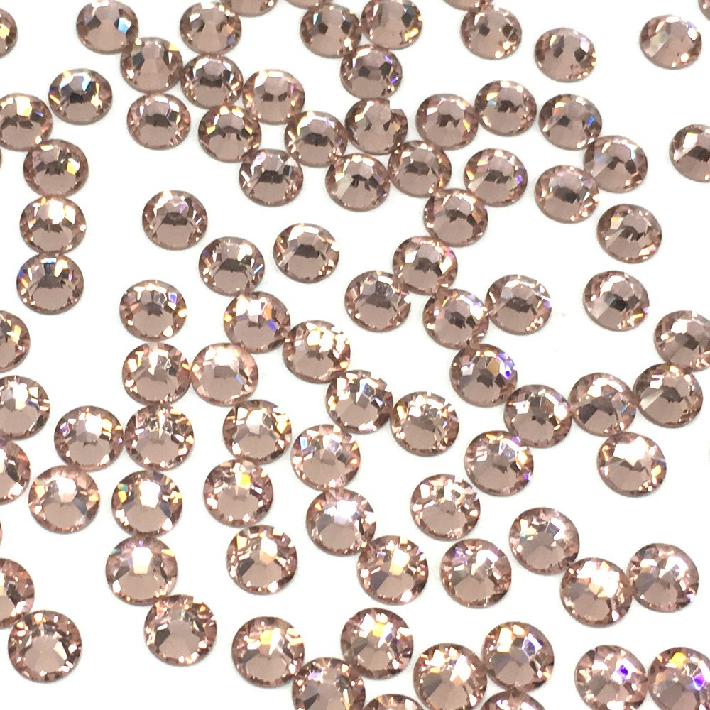 Silk (391) beige Swarovski 2078/2038 Crystal Flatback HOTFIX iron-on Rhinestones