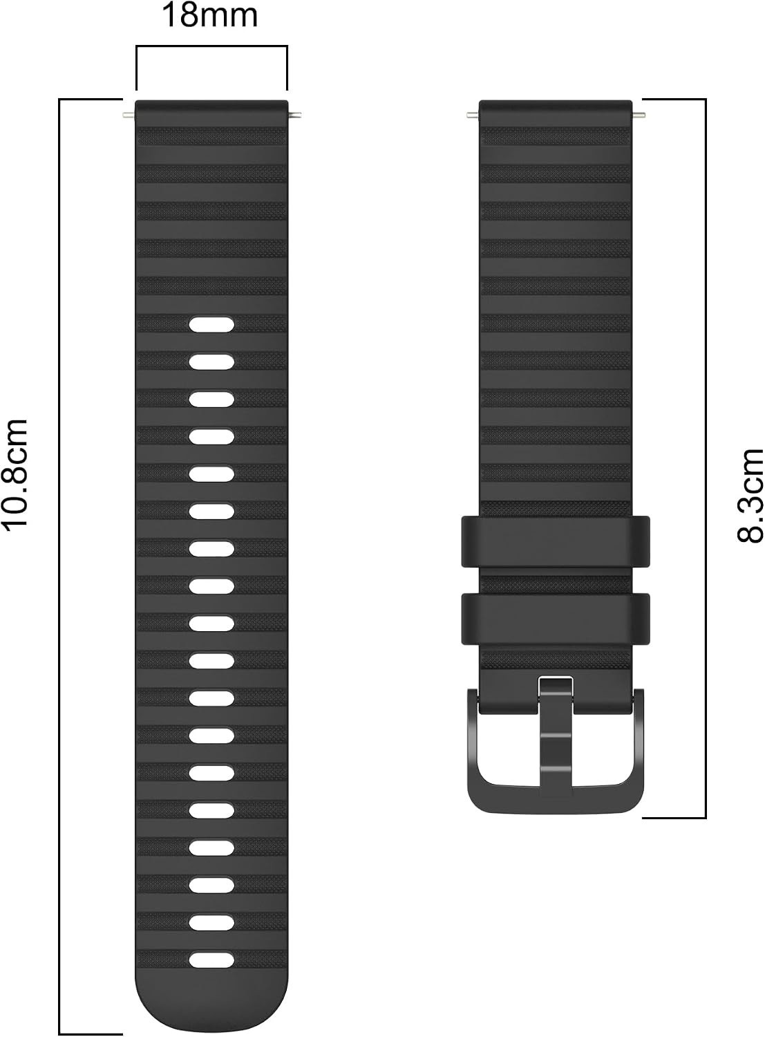 Comfortable Silicone Sport Bands for Smartwatches – Quick Release, All Sizes