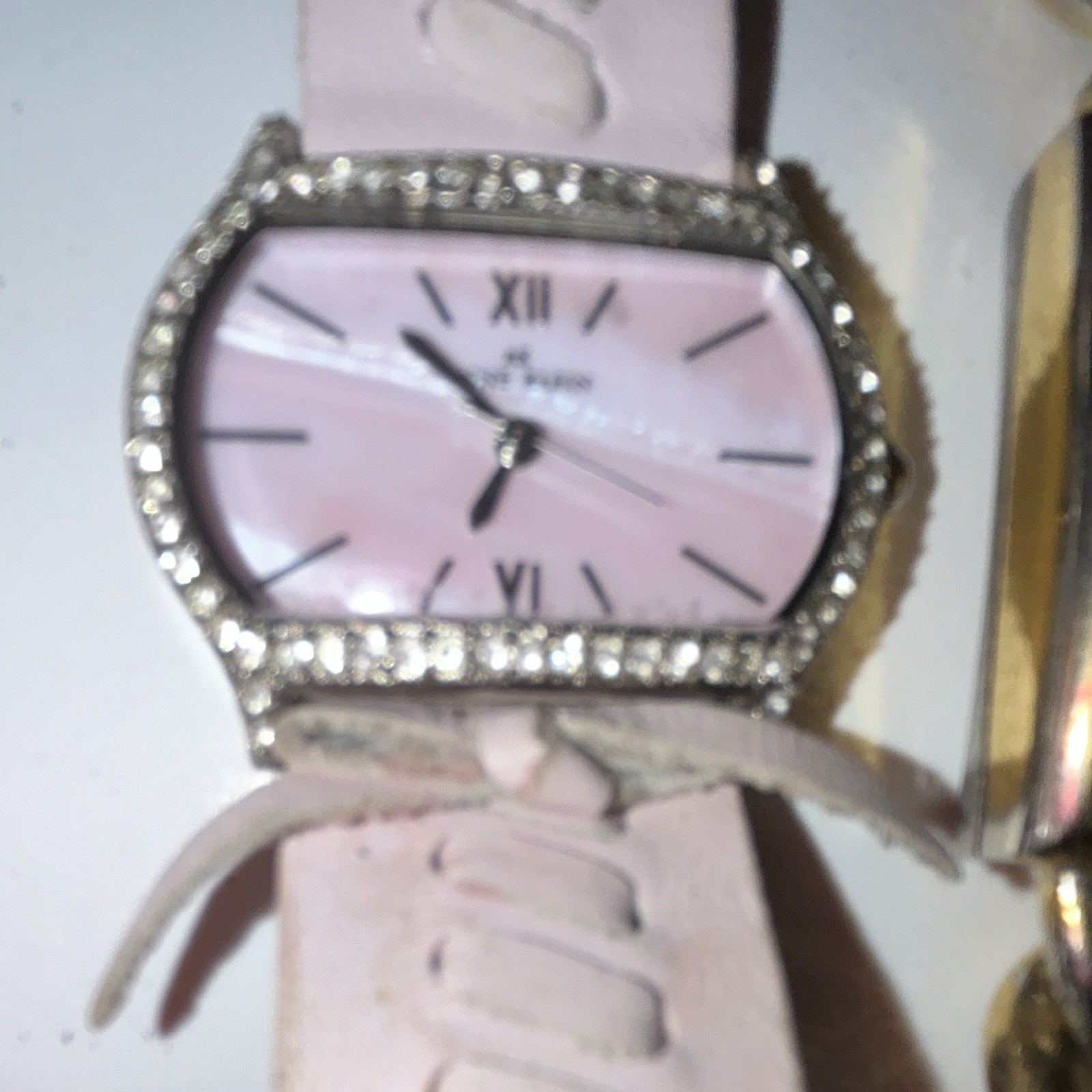 Women’s Quartz Analog Wristwatch Lot Mixed Bands Pink Orange Gold Silver