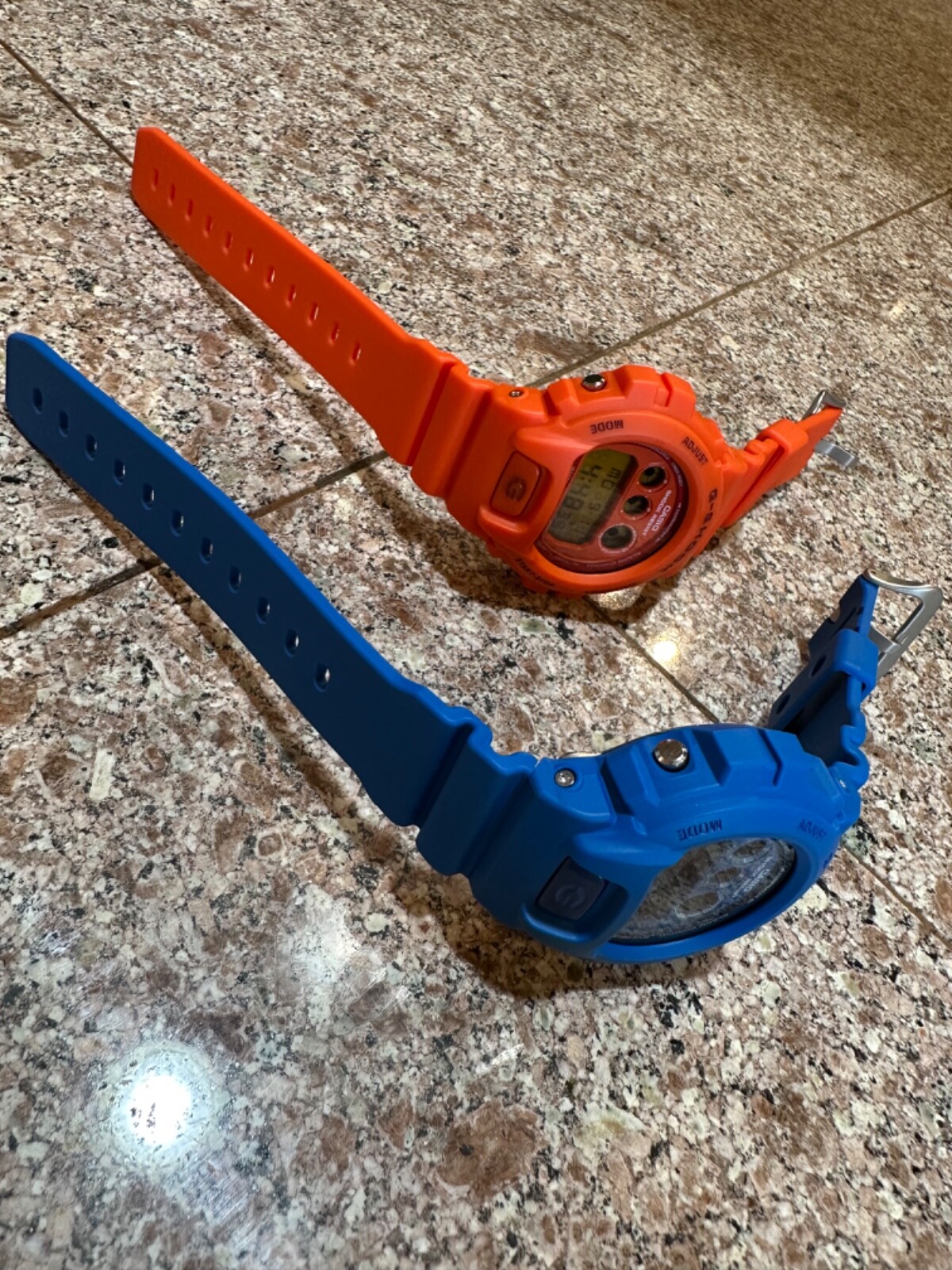 Casio G-Shock DW-6900MM-2 + DW6900MM-4 Combo SET Matte Blue & Orange dw-6900 WOW