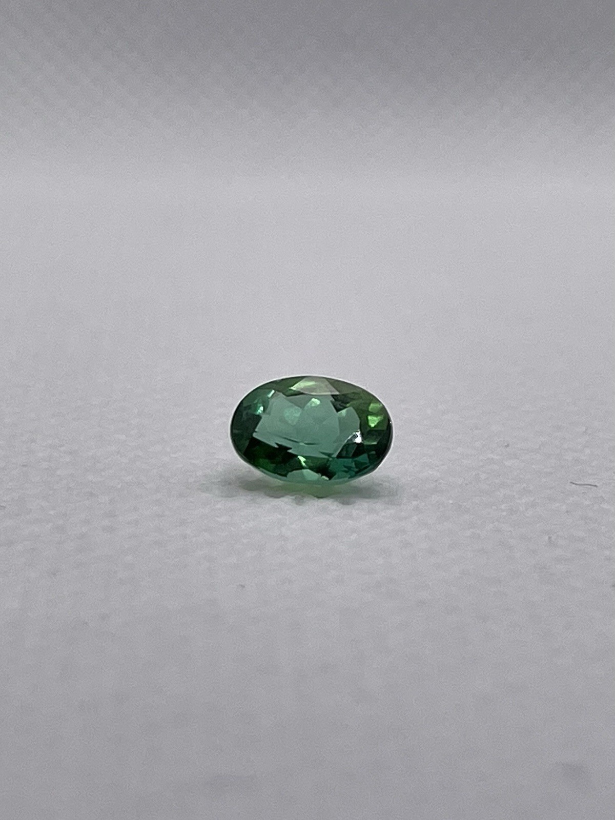 1 Carat Faceted Oval Chrome Green Tourmaline 7x5mm Loose Gemstone