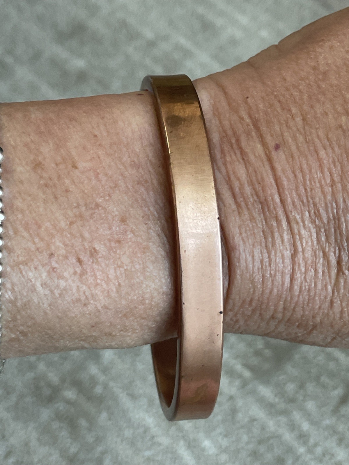 Copper Bracelet Cuff 45 Grams 7.25” 9mm wide
