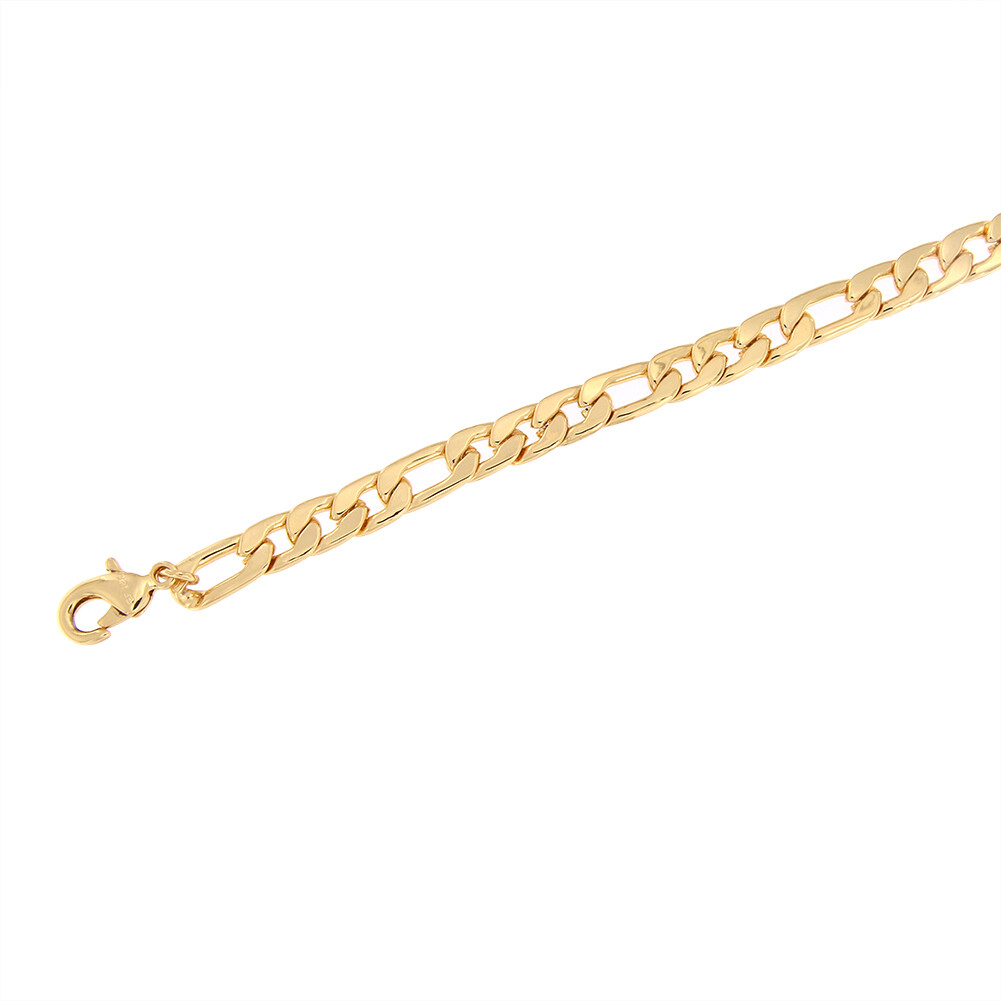 18K Gold Plated Men Figaro Chain 18″ 20″ 22″ 24″ 26″ 28″ 30 Lngh 4-8MM WTH K318