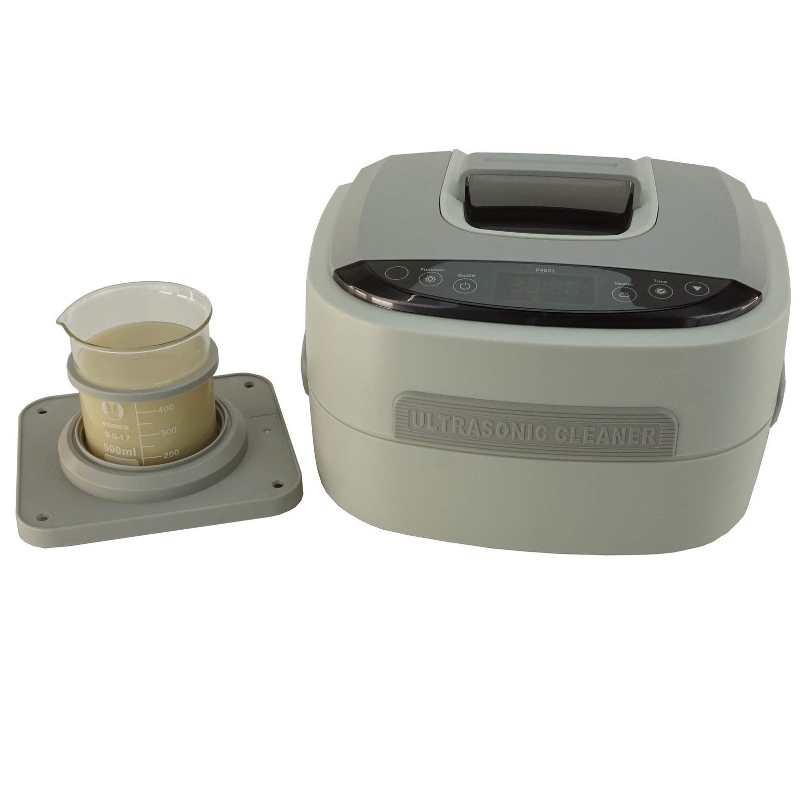 Ultrasonic Cleaner P4821, 2.6Qt/2.5 L, 60W ultrasonic Stack transducer, with …