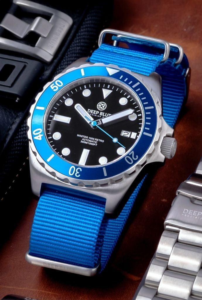 DEEP BLUE MASTER 1000 BLUE RETRO AUTOMATIC 44mm