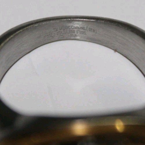 Batman Ring Stainless Steel (s18) DC Comics Batman Logo Warner Bros