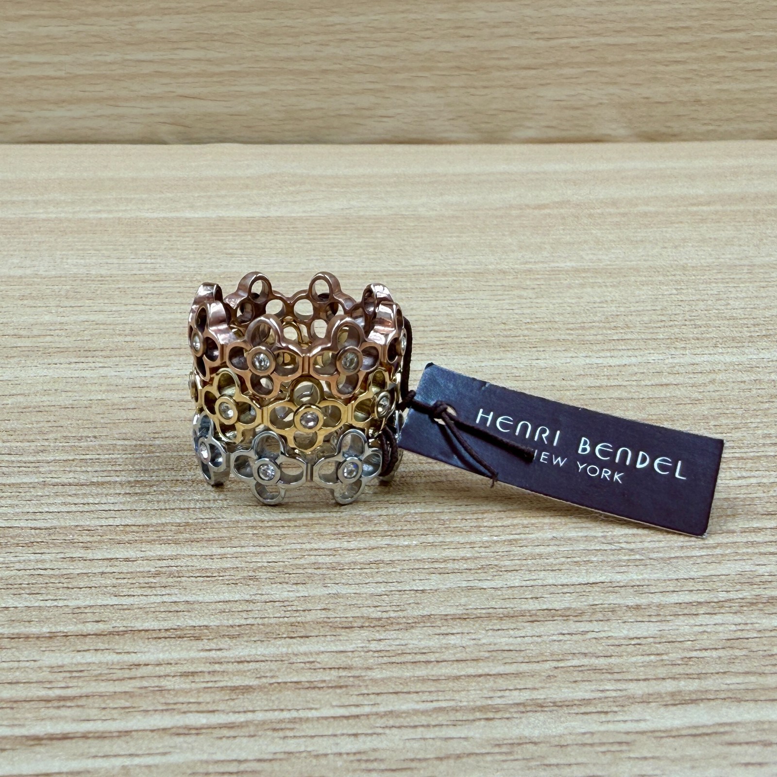 Henri Bendel Luxe Stackable Iconic Charm Ring Set NWT Size 7 FREE SHIPPING