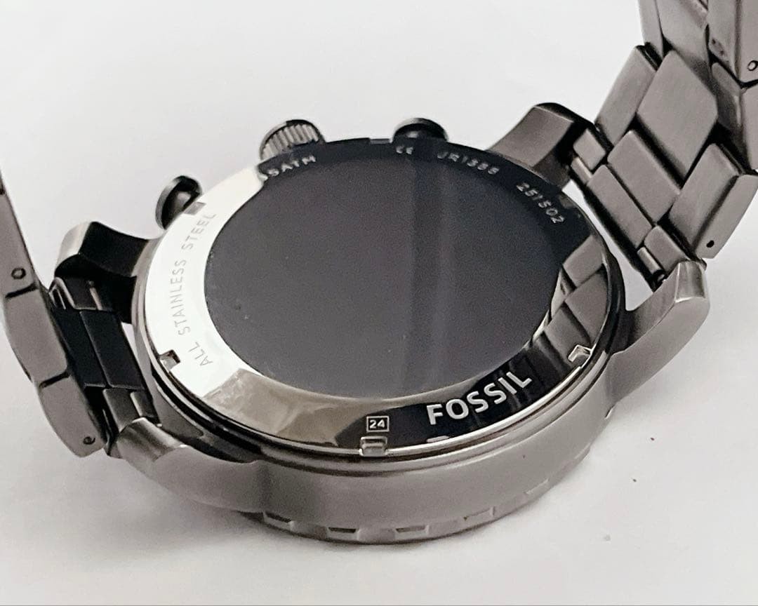 FOSSIL JR1355 Mens Chronograph Date 50mm Wood Grain Dial Watch