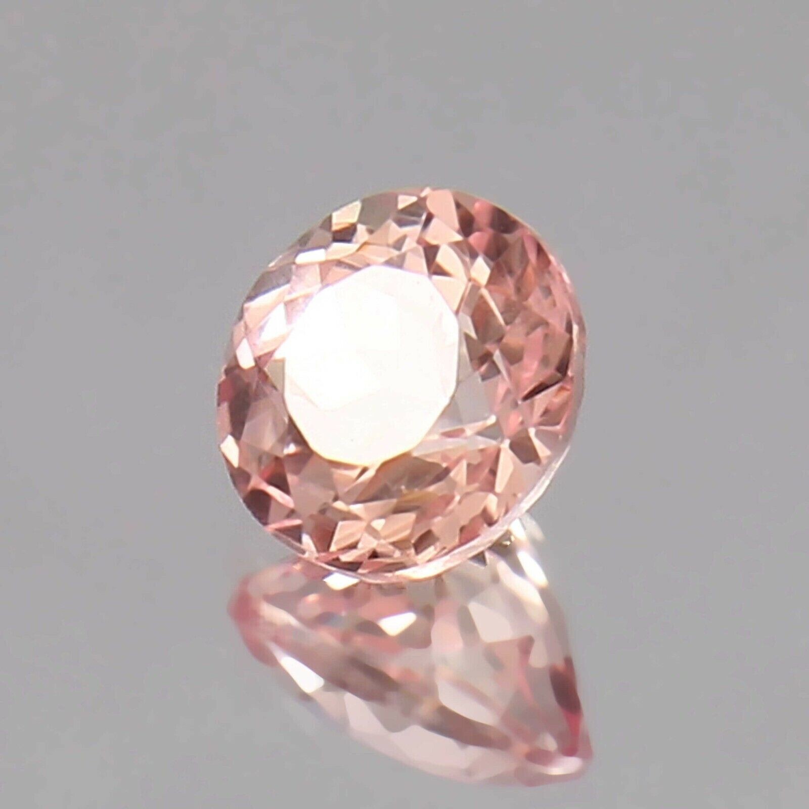Natural Ceylon Padparadscha Sapphire Certified 5.5 Ct ROUND Cut Loose Gemstone