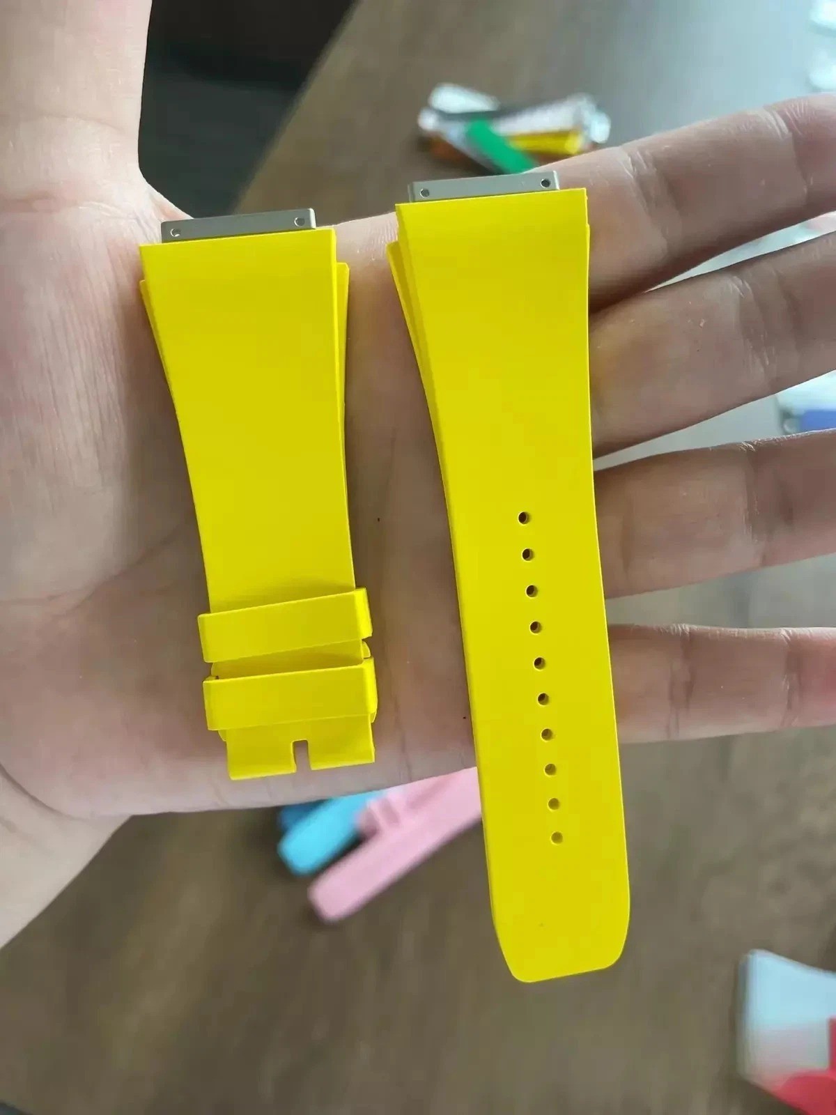 Medium FKM Rubber Watch Strap Band Replacement For Richard Mille RM023 M