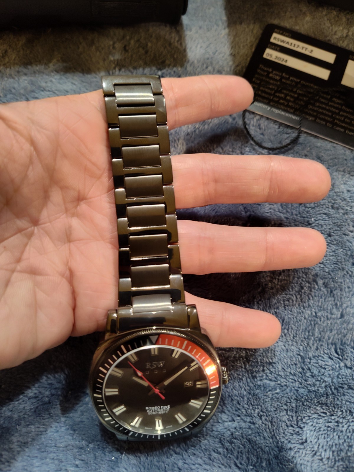 RSW Romeo Dive model RSWA117-TT-2 26 jewel Automatic Limited Edition no. 345/500