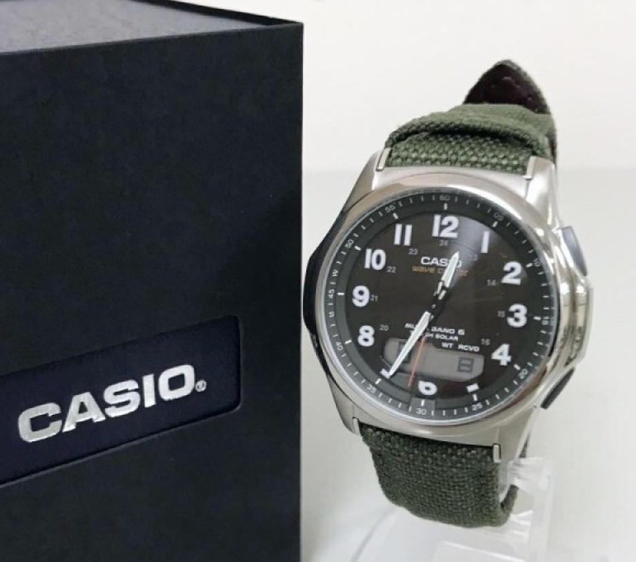 Casio Wave Ceptar WVA-M630B-3AJF Tough Solar Multiband 6 Green Dial Watch New