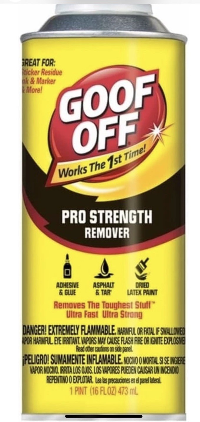 Goof Off FG653 Professional Strength Remover, Pourable 16 Fl Oz (Pack of 1)