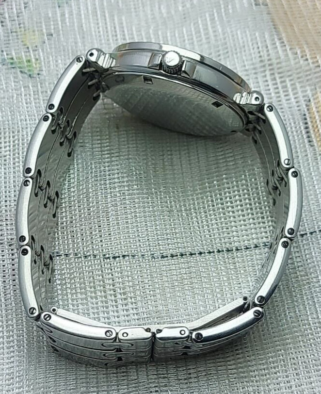 Pequignet Watch U.A.E Gifted Dial All Steel Mens Quartz 37mm Sapphire Crys Swiss