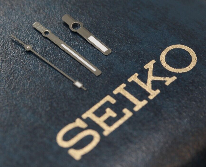 Hands set for Seiko 7005 8050 8052 W/ White lume Hour Minutes Second Seiko 6217