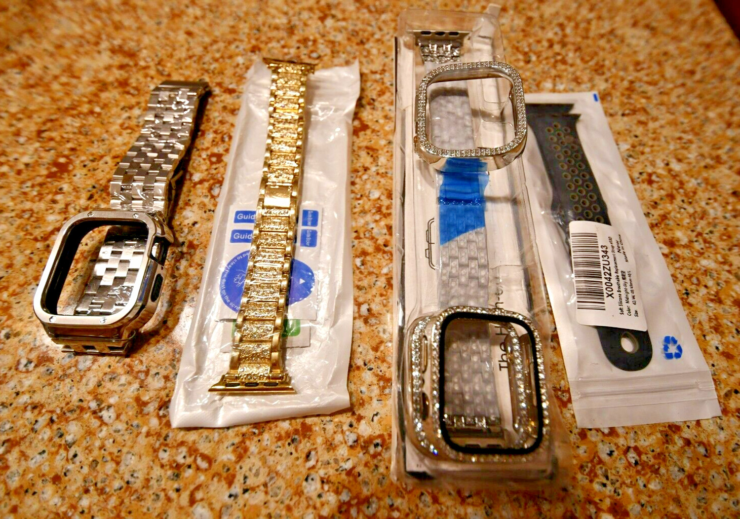 Multiple watch bands – set of 4
