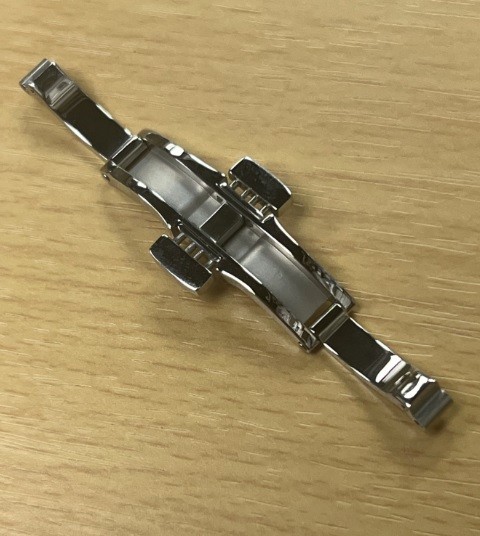 Butterfly Deployment Push Button Clasp Fit Michele Watch 17X4.5