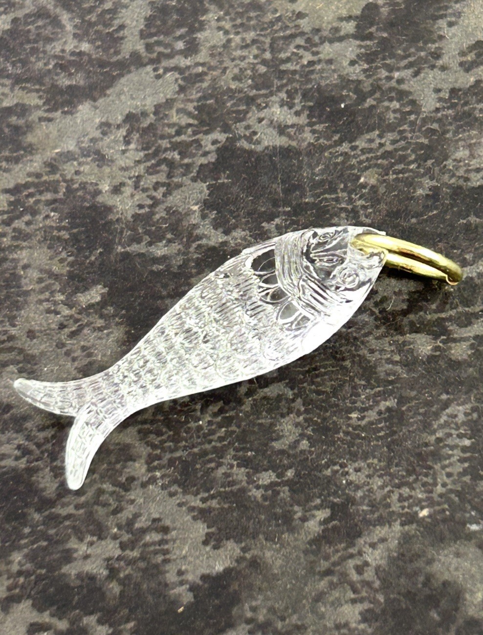 Fish Charm Necklace Pendant Translucent Plastic Fish Jewelry Gift For Women