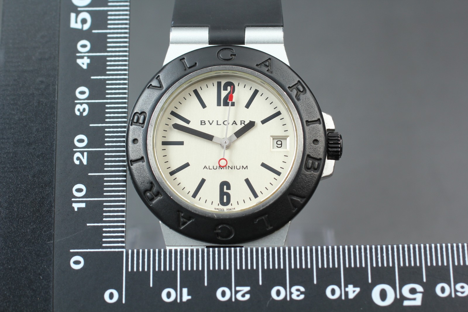 [Exc+5 w/ Case] Bvlgari Aluminium AL38A Automatic White Dial 38mm Men’s Watch