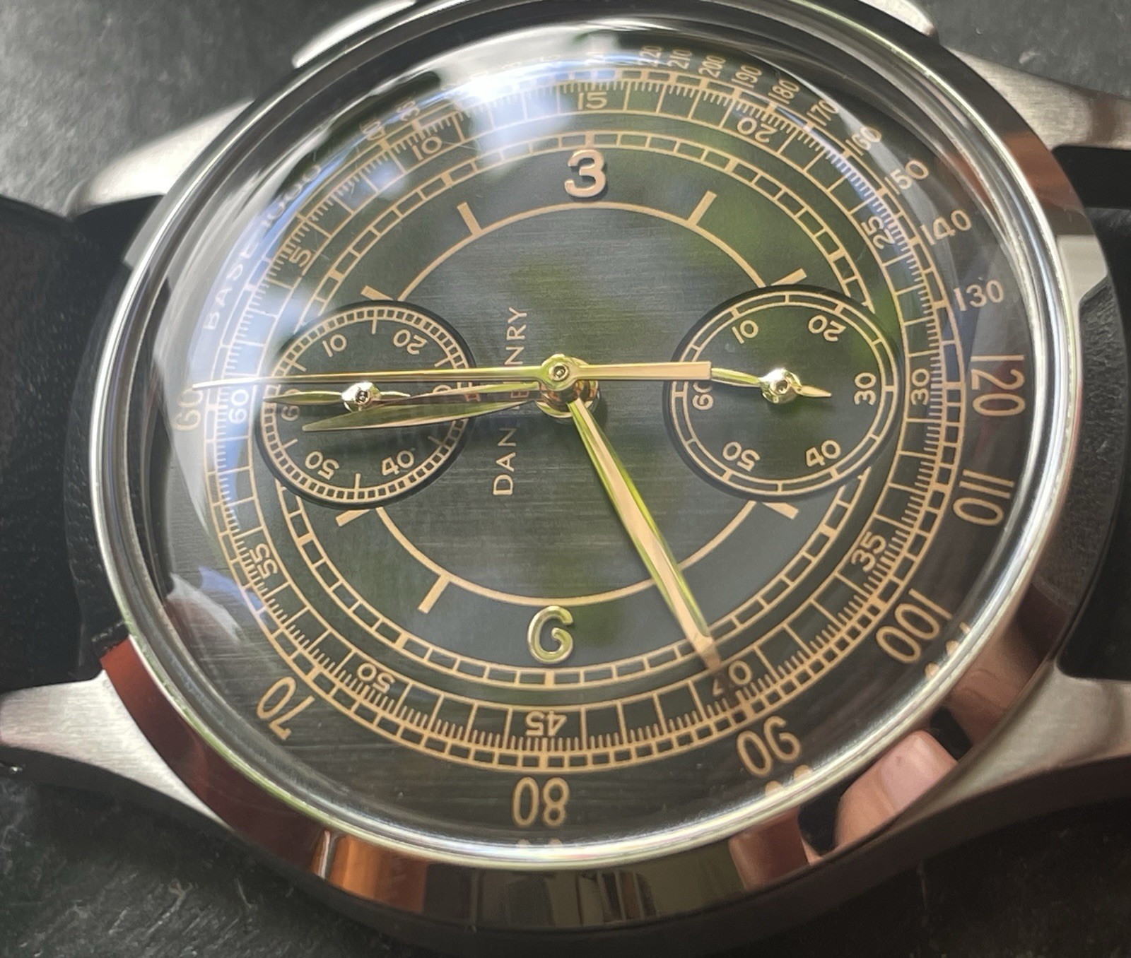 DAN HENRY 1937 Gilt Dress Chronograph