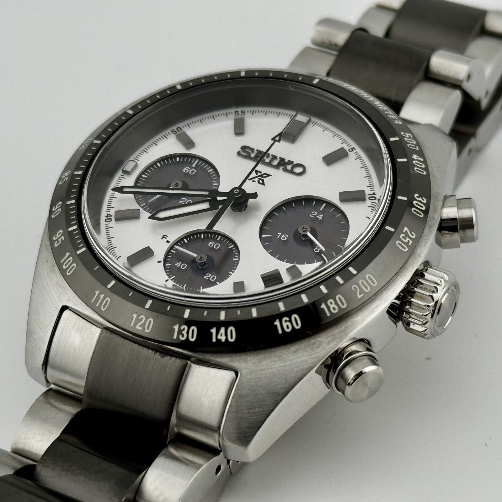 SEIKO PROSPEX SPEEDTIMER SBDL101 Solar Chronograph Panda Dial Limited Watch