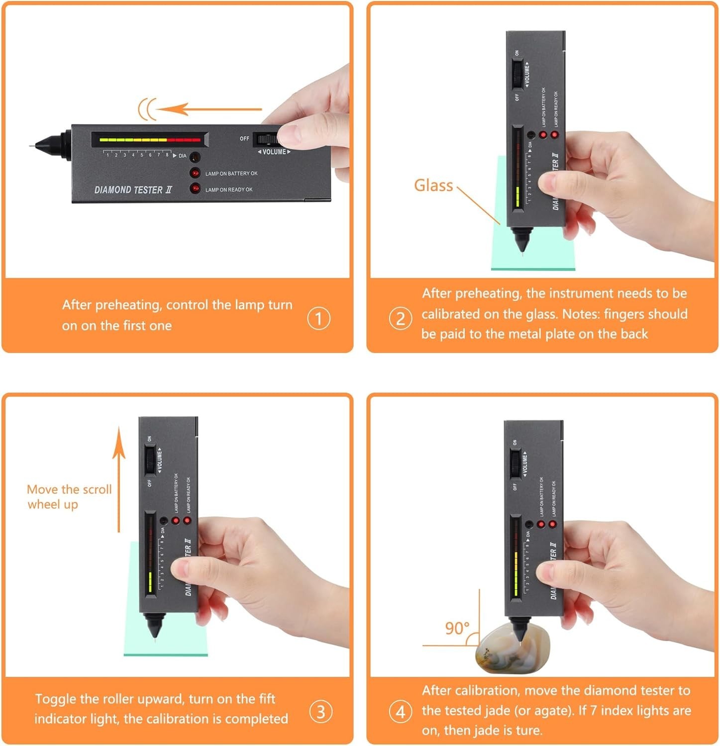All-in-One Professional Gem Tester with 10x Loupe – Includes Tweezers & Battery