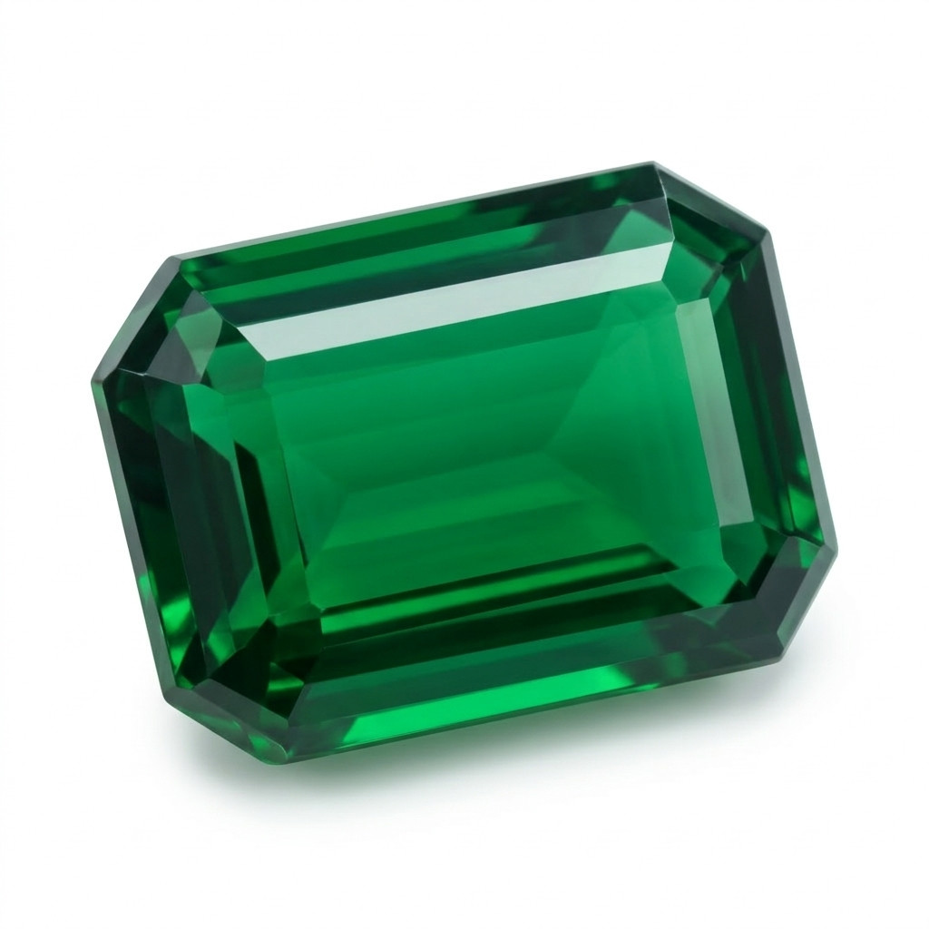 Natural Green Emerald Cut 65.23 Ct Pendant Size Loose Gemstone Certified