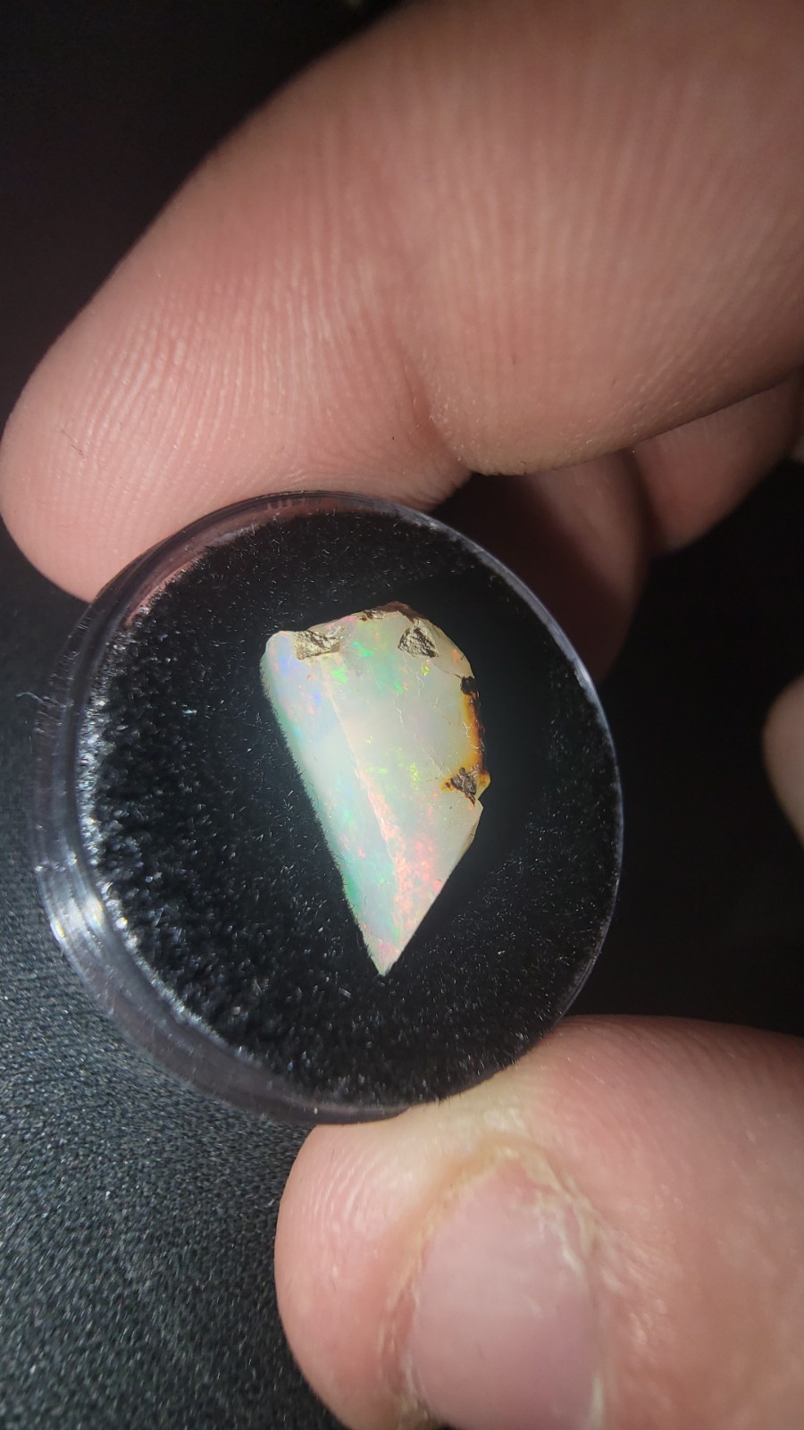 Natural Welo Ethiopian Opal 3.6ct Raw Gem Real AA+ Pink Green Red Rolling Flash