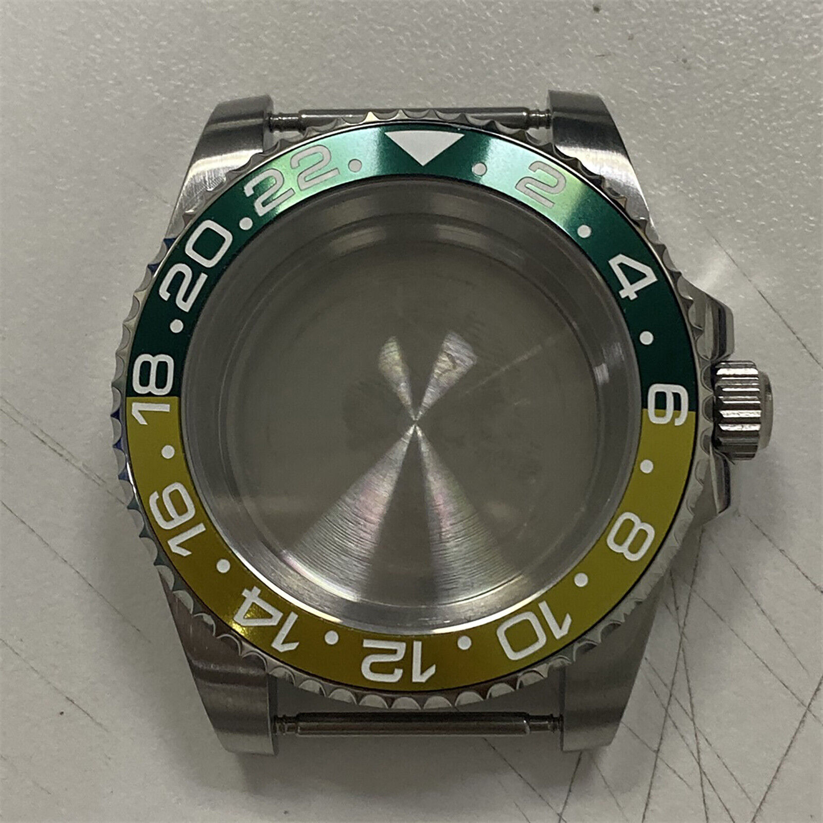 40mm Sapphire Glass Steel Bezel Watch Case For NH35 NH36 Automatic Movement