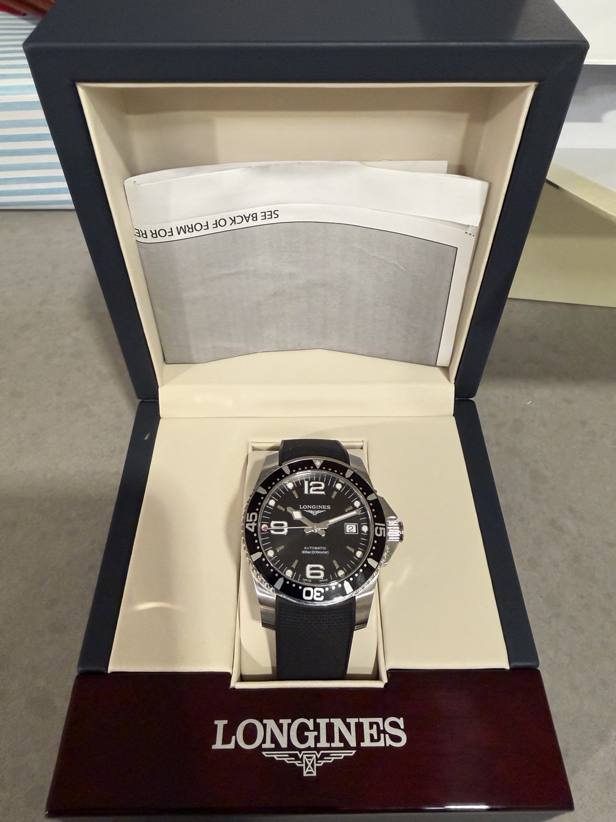 Longines HydroConquest Men’s Automatic Watch 41mm L3.742.4.56.6