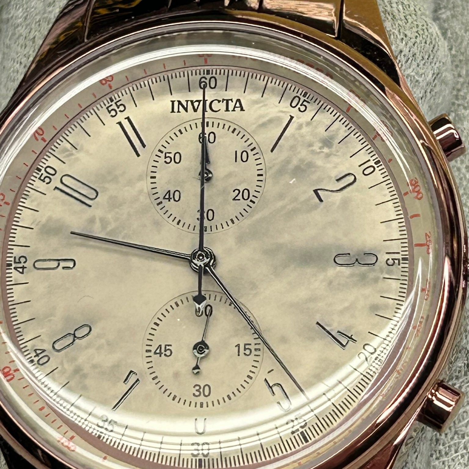 Invicta 40852 Flame Fusion Chronograph Wristwatch 50M Water Resist