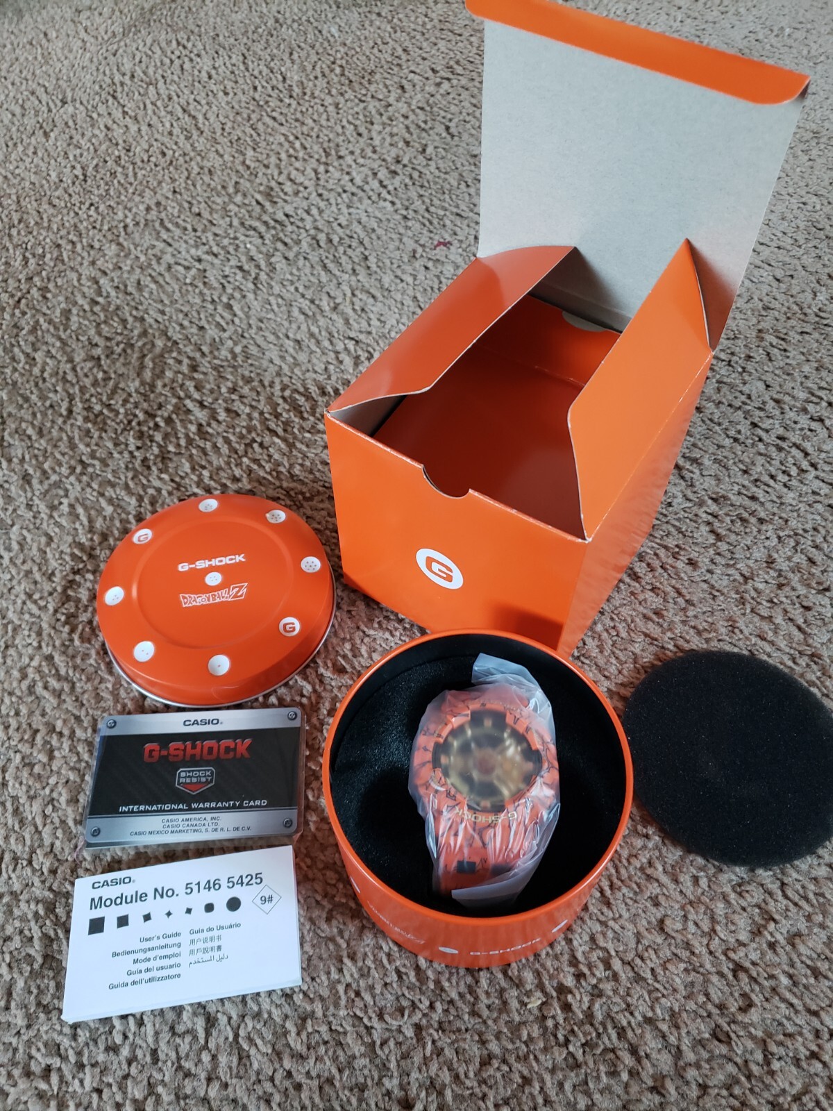 New G-Shock Dragon Ball Z GA-110JDB-1A4: Proof Of Purchase Upon Request.