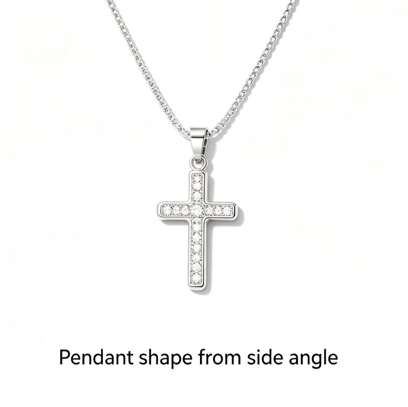 2PC Unisex Cross Pendant Necklaces Daily Wear – Fashion chain necklace
